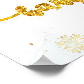 Begrüßungszeichen für die HirschWinter-Baby-Dusche Poster (Ecke)