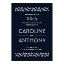 Begrüßungszeichen für die Hochzeit von Navy Blue S