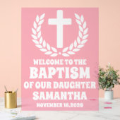 Begrüßungszeichen für die mattierte Pink-Akrylle-T Acrylschild (Hochzeit)