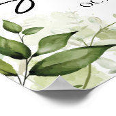 Begrüßungszeichen für die neutrale Babydusche im G Poster (Ecke)