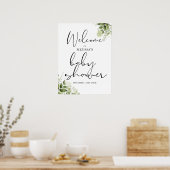 Begrüßungszeichen für die neutrale Babydusche im G Poster (Küche)