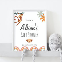 Begrüßungszeichen für die niedliche Affen-Babydusc