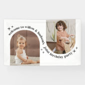 Begrüßungszeichen für doppeltes Foto Banner (Horizontal)