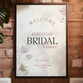 Begrüßungszeichen für Dusty Mute Blush Pink Brautp Poster