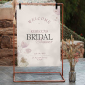 Begrüßungszeichen für Dusty Mute Blush Pink Brautp Poster