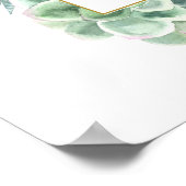 Begrüßungszeichen für eine Babydusche Poster (Ecke)