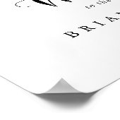 Begrüßungszeichen für einfache Blumenblätter Poster (Ecke)