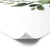 Begrüßungszeichen für Elephant Baby Dusche Poster (Ecke)