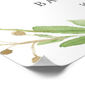 Begrüßungszeichen für Elephant Baby Dusche Poster (Ecke)