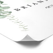 Begrüßungszeichen für Eukalyptus Foliage Poster (Ecke)
