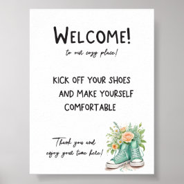 Begrüßungszeichen für Ferienhäuser Poster