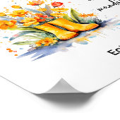 Begrüßungszeichen für Ferienhäuser Poster (Ecke)