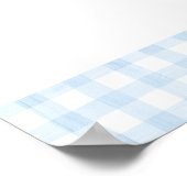 Begrüßungszeichen für Flugzeug und Teddy Bear Baby Poster (Ecke)