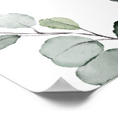 Begrüßungszeichen für Foliage Safari Babydusche Poster (Ecke)