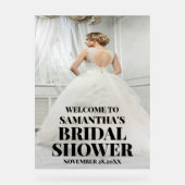 Begrüßungszeichen für Foto Akryllisches Brautparty Acrylschild (Vorderseite)