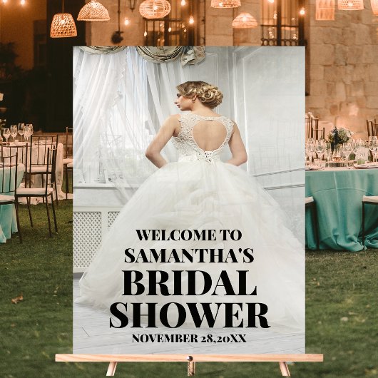 Begrüßungszeichen für Foto Akryllisches Brautparty Acrylschild