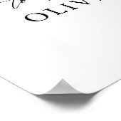 Begrüßungszeichen für Foto Poster (Ecke)