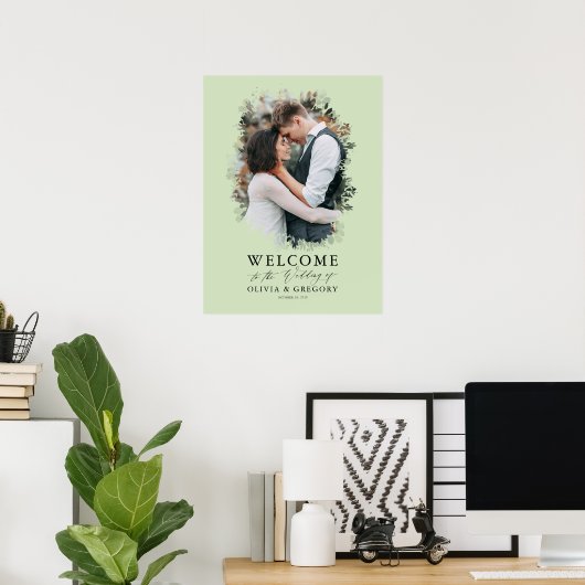 Begrüßungszeichen für Foto Poster (Heimbüro)