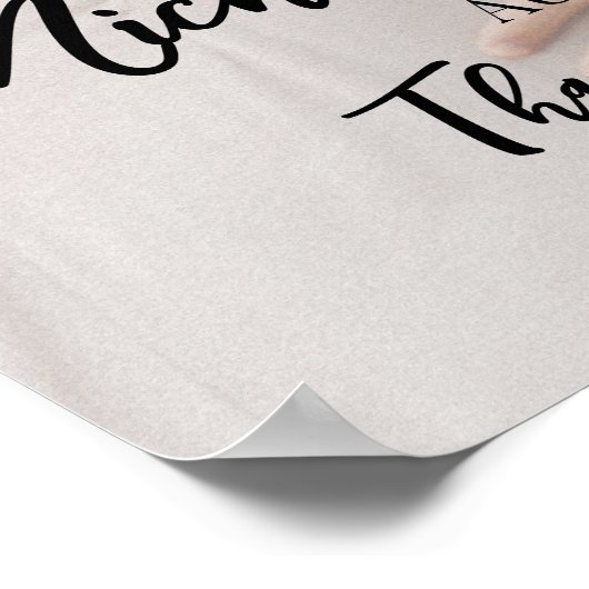 Begrüßungszeichen für Fotos Poster (Ecke)