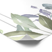 Begrüßungszeichen für geometrische Hochzeiten Poster (Ecke)