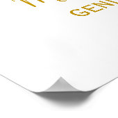 Begrüßungszeichen für Geschlecht Poster (Ecke)