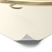 Begrüßungszeichen für Gold Bow Poster (Ecke)