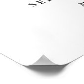 Begrüßungszeichen für Goldgold-Imitate Poster (Ecke)