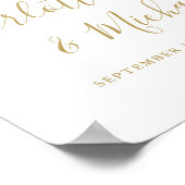 Begrüßungszeichen für Goldsignatur Poster (Ecke)
