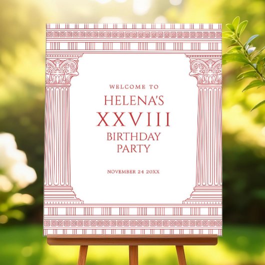 Begrüßungszeichen für Göttin-Party Poster