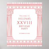 Begrüßungszeichen für Göttin-Party Poster (Vorne)