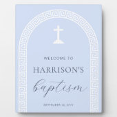 Begrüßungszeichen für griechisches Schlüsselband B Fotoplatte (Vorderseite)