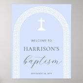 Begrüßungszeichen für griechisches Schlüsselband B Poster (Vorne)