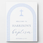 Begrüßungszeichen für griechisches Schlüsselbund W Fotoplatte (Vorderseite)