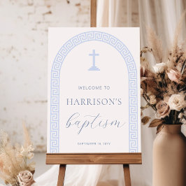 Begrüßungszeichen für griechisches Schlüsselbund W Poster