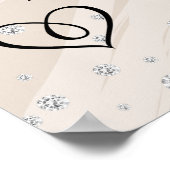 Begrüßungszeichen für hübsche Blumenzehen Poster (Ecke)