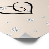 Begrüßungszeichen für hübsche Blumenzehen Poster (Ecke)