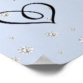 Begrüßungszeichen für hübsche Blumenzehen Poster (Ecke)