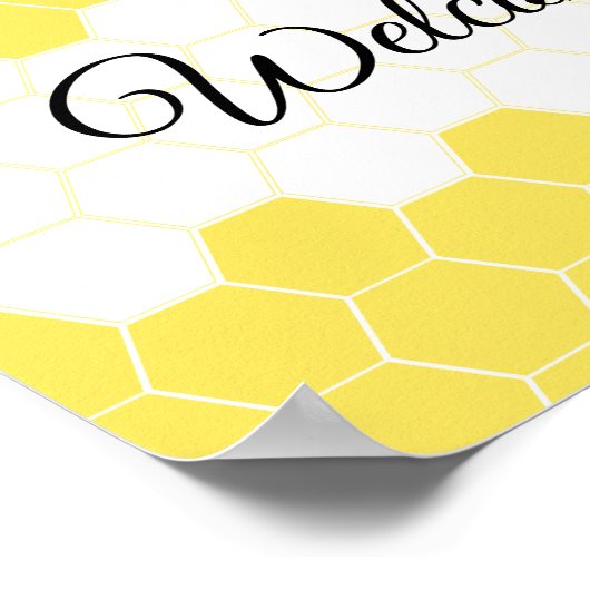 Begrüßungszeichen für Hummeln Poster (Ecke)