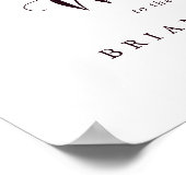 Begrüßungszeichen für Illustrierte Hochzeit im Her Poster (Ecke)