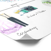 Begrüßungszeichen für informelle Hochzeiten Poster (Ecke)