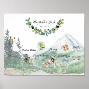 Begrüßungszeichen für informelle Hochzeiten Poster