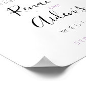 Begrüßungszeichen für Lavendel, lila und Zitronen Poster (Ecke)