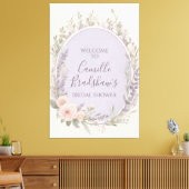 Begrüßungszeichen für Lavendel und Blush Leinwanddruck (Insitu (Wohnzimmer))