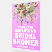 Begrüßungszeichen für lila Acryl-Brautparty Acrylschild (Winkel)