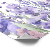 Begrüßungszeichen für Lila Brautparty Poster (Ecke)