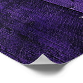 Begrüßungszeichen für lila Holzsaitenleuchten Poster (Ecke)