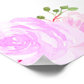 Begrüßungszeichen für Lilac Baby Dusche Poster (Ecke)