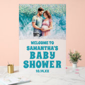 Begrüßungszeichen für mattierte Acrylic Beach Baby Acrylschild (Hochzeit)