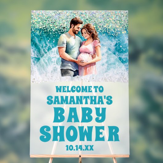 Begrüßungszeichen für mattierte Acrylic Beach Baby Acrylschild (Neutral)