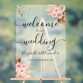 Begrüßungszeichen für mattierte Akryllische Hochze Acrylschild (Neutral)